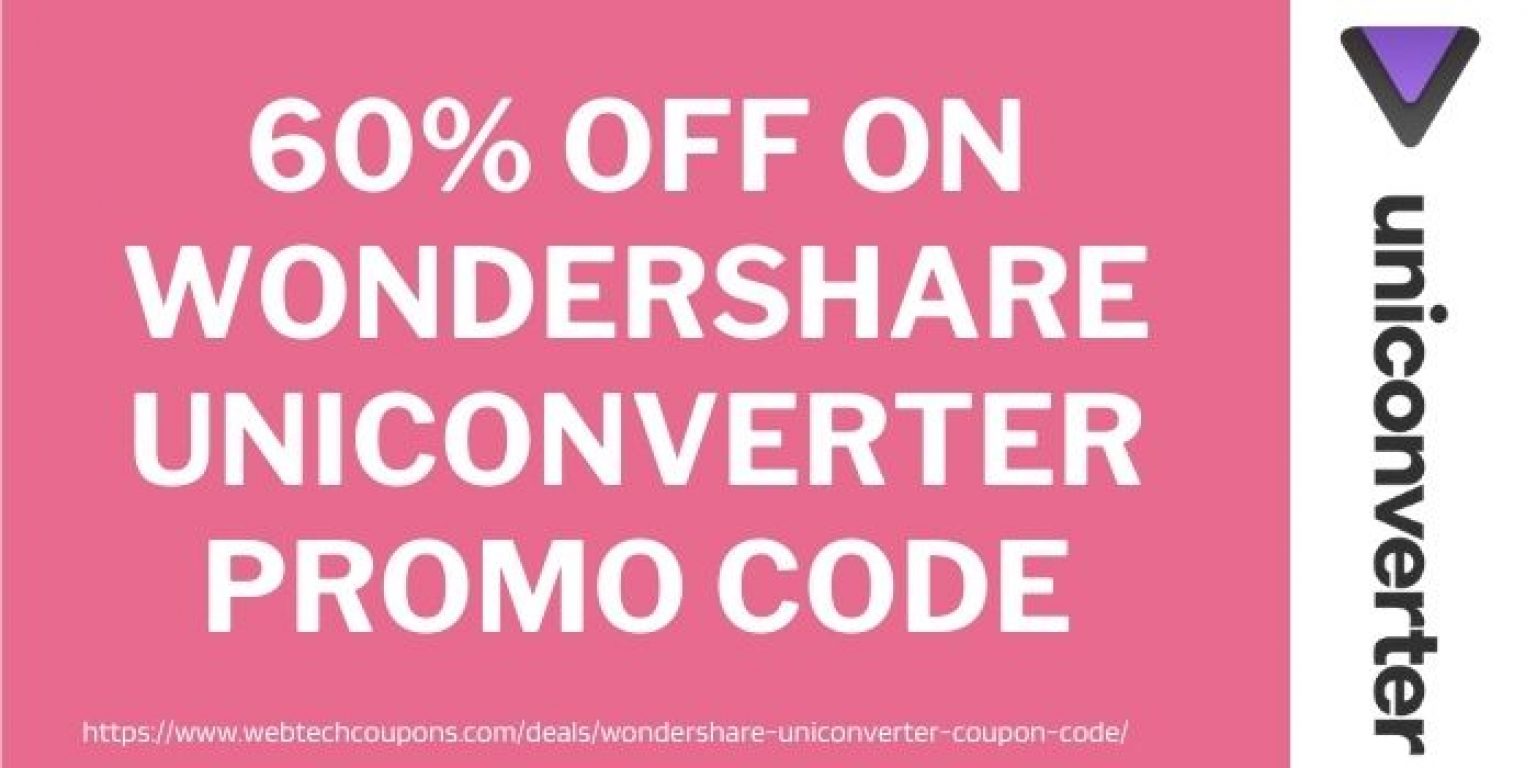 wondershare uniconverter discount code