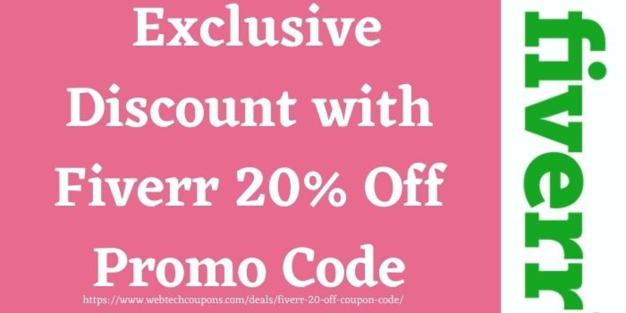 Grab Fiverr 20 off Coupon Code To Make Upto 20 Savings